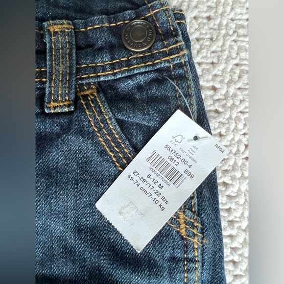 NWT old navy denim baby overalls size 6-12 months - Picture 2 of 2